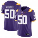 LSU Tigers #50 William Satterwhite II Purple Jersey