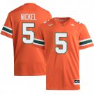 Miami Hurricanes #5 Luke Nickel Orange Jersey