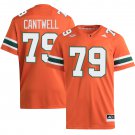 Miami Hurricanes #79 Jackson Cantwell Orange Jersey