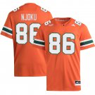 Miami Hurricanes #86 David Njoku Orange Jersey