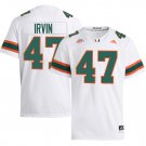 Miami Hurricanes #47 Michael Irvin White Jersey