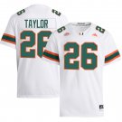 Miami Hurricanes #26 Sean Taylor White Jersey