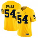 Michigan Wolverines #54 Andrew Sprague Gold Jersey