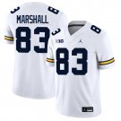 Michigan Wolverines #83 Zack Marshall White Jersey