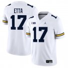 Michigan Wolverines #17 Enow Etta White Jersey