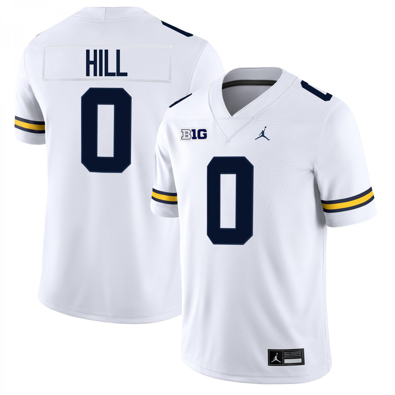 Michigan Wolverines #0 Jyaire Hill White Jersey