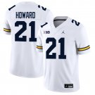 Michigan Wolverines #21 Desmond Howard White Jersey