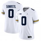 Michigan Wolverines #0 Mike Sainristil White Jersey