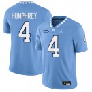 North Carolina Tar Heels #4 Mason Humphrey Light Blue Jersey