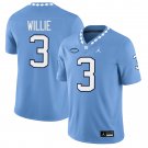 North Carolina Tar Heels #3 Ade Willie Light Blue Jersey