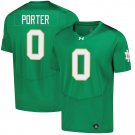 Notre Dame Fighting Irish #0 Quincy Porter Green Jersey