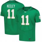 Notre Dame Fighting Irish #11 Keon Keeley Green Jersey