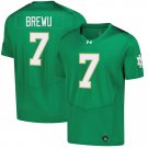 Notre Dame Fighting Irish #7 Francis Brewu Green Jersey