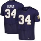 Notre Dame Fighting Irish #34 Drayk Bowen Navy Jersey