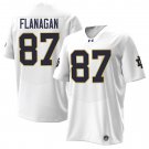 Notre Dame Fighting Irish #87 Cooper Flanagan White Jersey