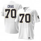 Notre Dame Fighting Irish #70 Ashton Craig White Jersey