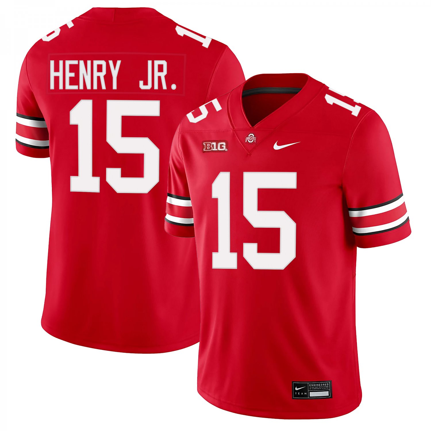 Ohio State Buckeyes #15 Chris Henry Jr. Red Jersey