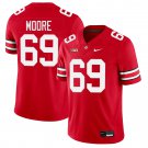 Ohio State Buckeyes #69 Ian Moore Red Jersey