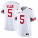 Ohio State Buckeyes #5 Garrett Wilson White Jersey