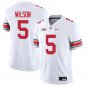 Ohio State Buckeyes #5 Garrett Wilson White Jersey