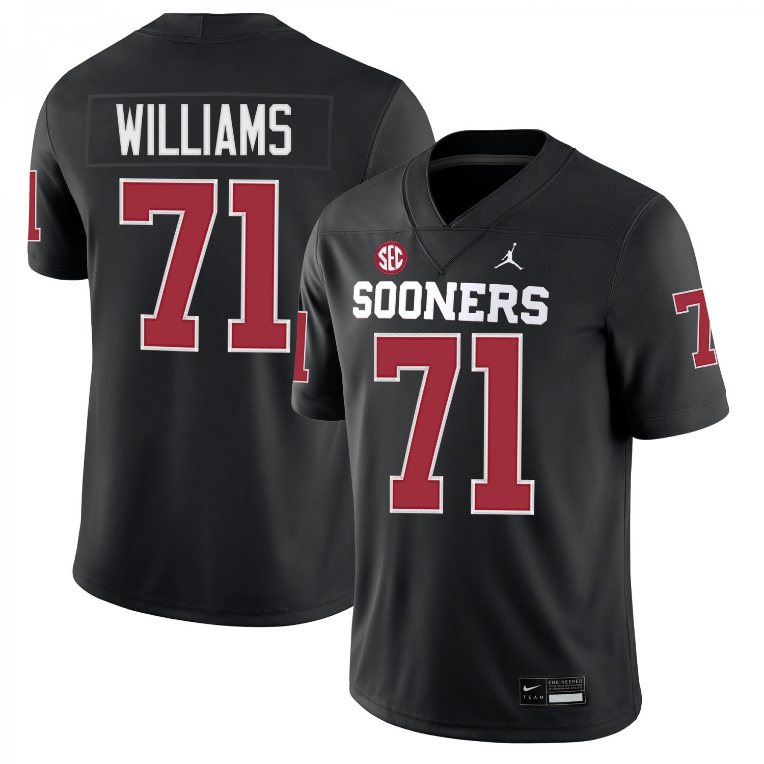 Oklahoma Sooners #71 Trent Williams Black Jersey