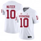 Oklahoma Sooners #10 John Mateer White Jersey