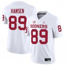 Oklahoma Sooners #89 Hayden Hansen White Jersey