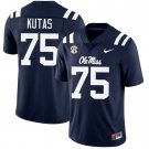 Ole Miss Rebels #75 Patrick Kutas Navy Jersey