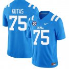 Ole Miss Rebels #75 Patrick Kutas Royal Blue Jersey