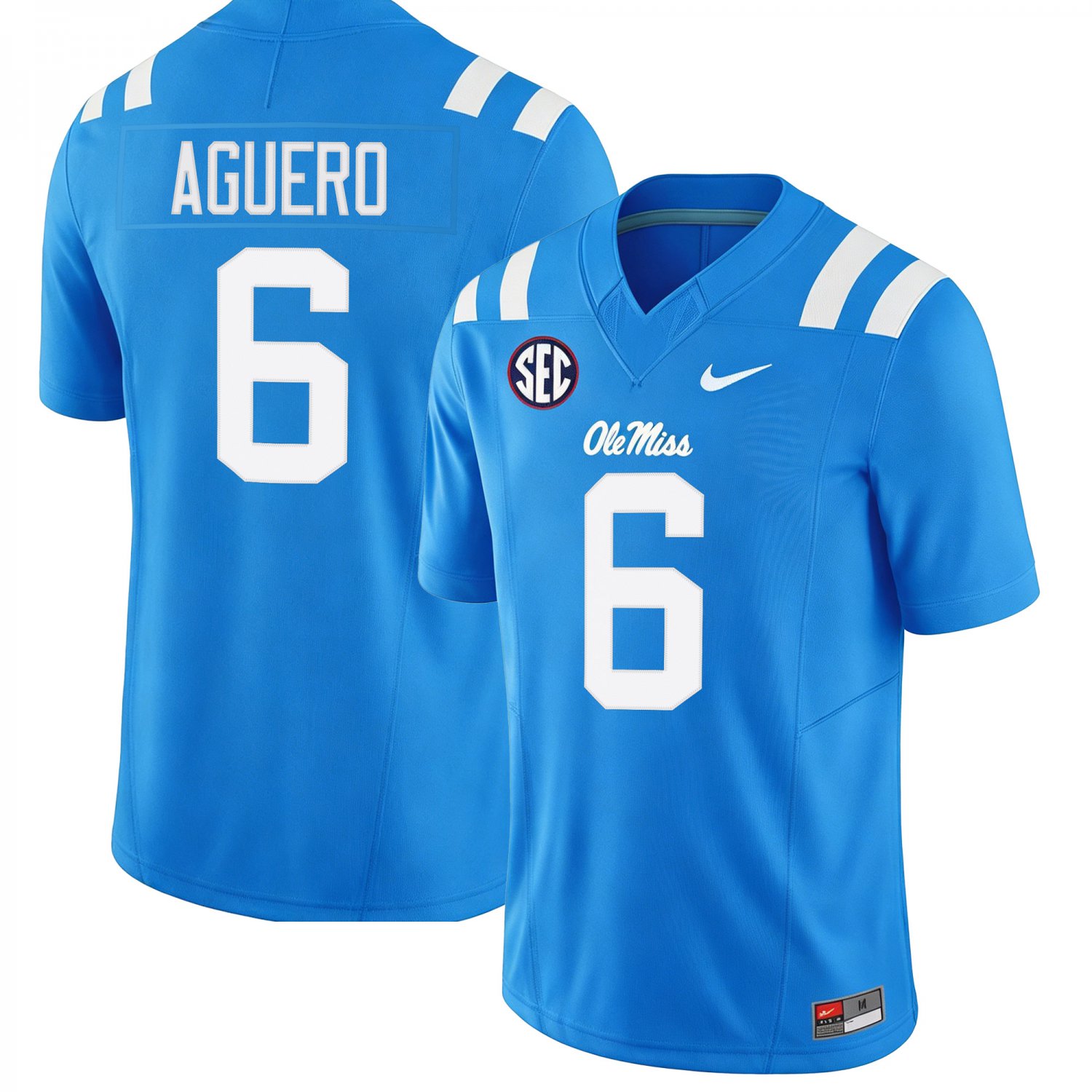 Ole Miss Rebels #6 Joenel Aguero Royal Blue Jersey