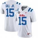 Ole Miss Rebels #15 Darrell Gill Jr. White Jersey