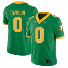 Oregon Ducks #0 Jordon Davison Green Jersey