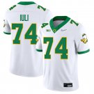 Oregon Ducks #74 Dave Iuli White Jersey