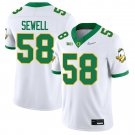 Oregon Ducks #58 Penei Sewell White Jersey