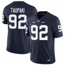 Penn State Nittany Lions #92 Siale Taupaki Navy Jersey