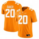 Tennessee Volunteers #20 Justin Baker Orange Jersey