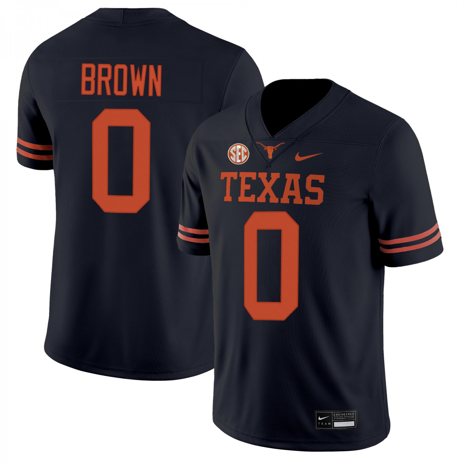 Texas Longhorns #0 Raleek Brown Black Jersey
