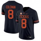 Texas Longhorns #8 Cam Coleman Black Jersey