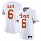Texas Longhorns #6 Kobe Black White Jersey