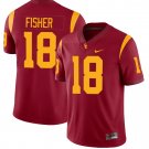 USC Trojans #18 Zuriah Fisher Red Jersey
