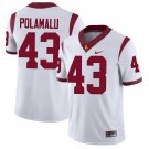 USC Trojans #43 Troy Polamalu White Jersey