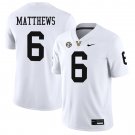 Vanderbilt Commodores #6 Jordan Matthews White Jersey