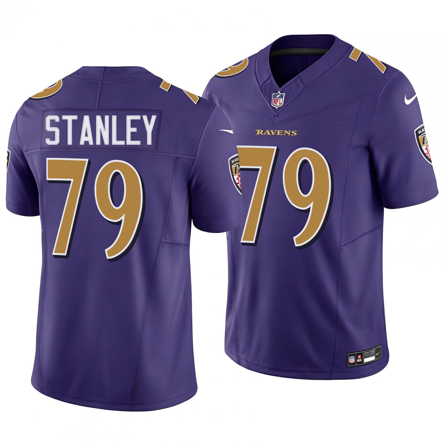 Baltimore Ravens #79 Ronnie Stanley Purple Men's&Youth Jersey