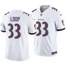 Baltimore Ravens #33 Tyler Loop White Men's&Youth Jersey