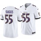 Baltimore Ravens #55 Terrell Suggs White Men's&Youth Jersey