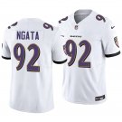 Baltimore Ravens #92 Haloti Ngata White Men's&Youth Jersey