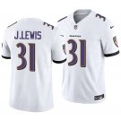 Baltimore Ravens #31 Jamal Lewis White Men's&Youth Jersey