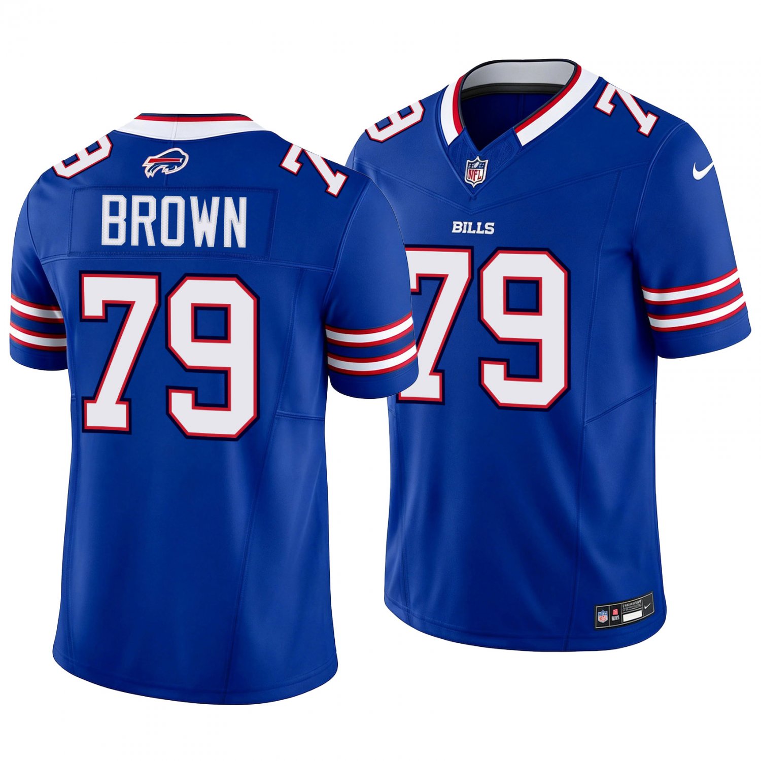 Buffalo Bills #79 Spencer Brown Blue Men's&Youth Jersey