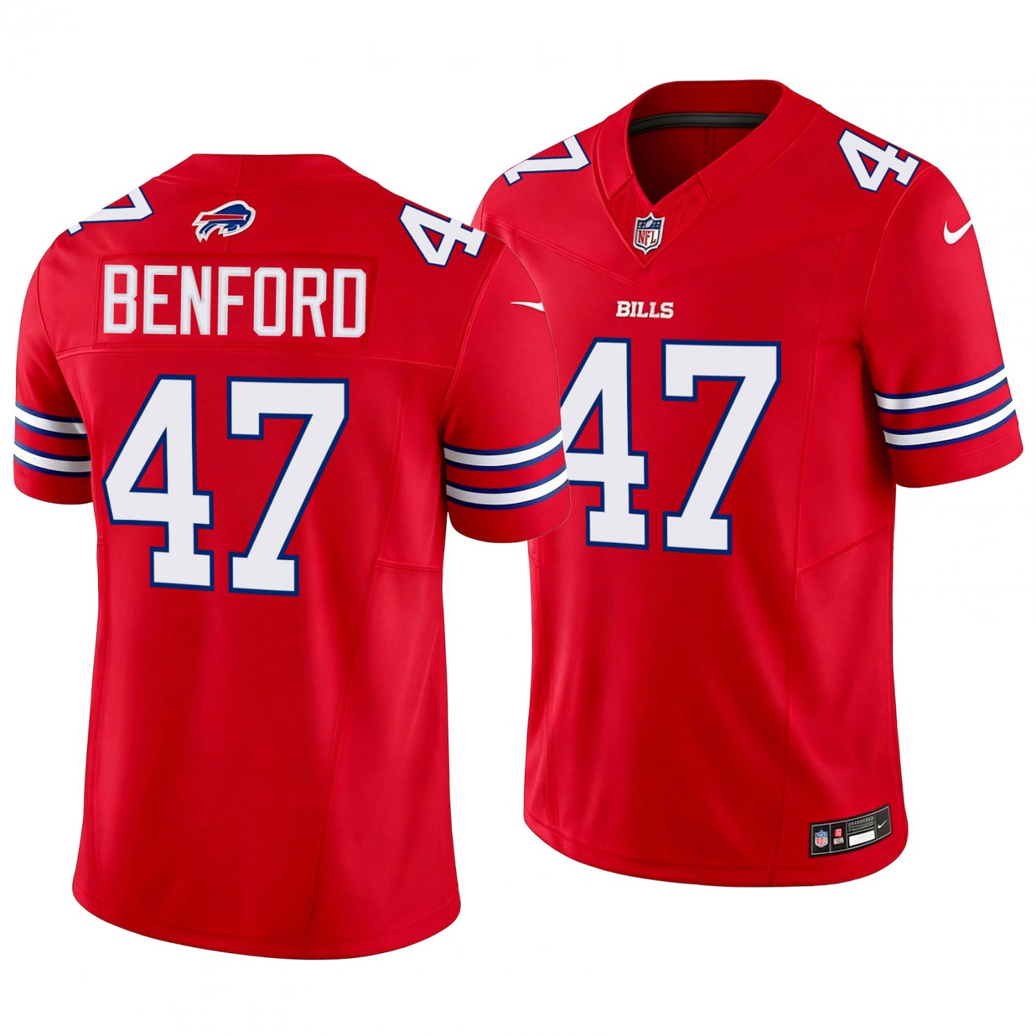 Buffalo Bills #47 Christian Benford Red Men's&Youth Jersey