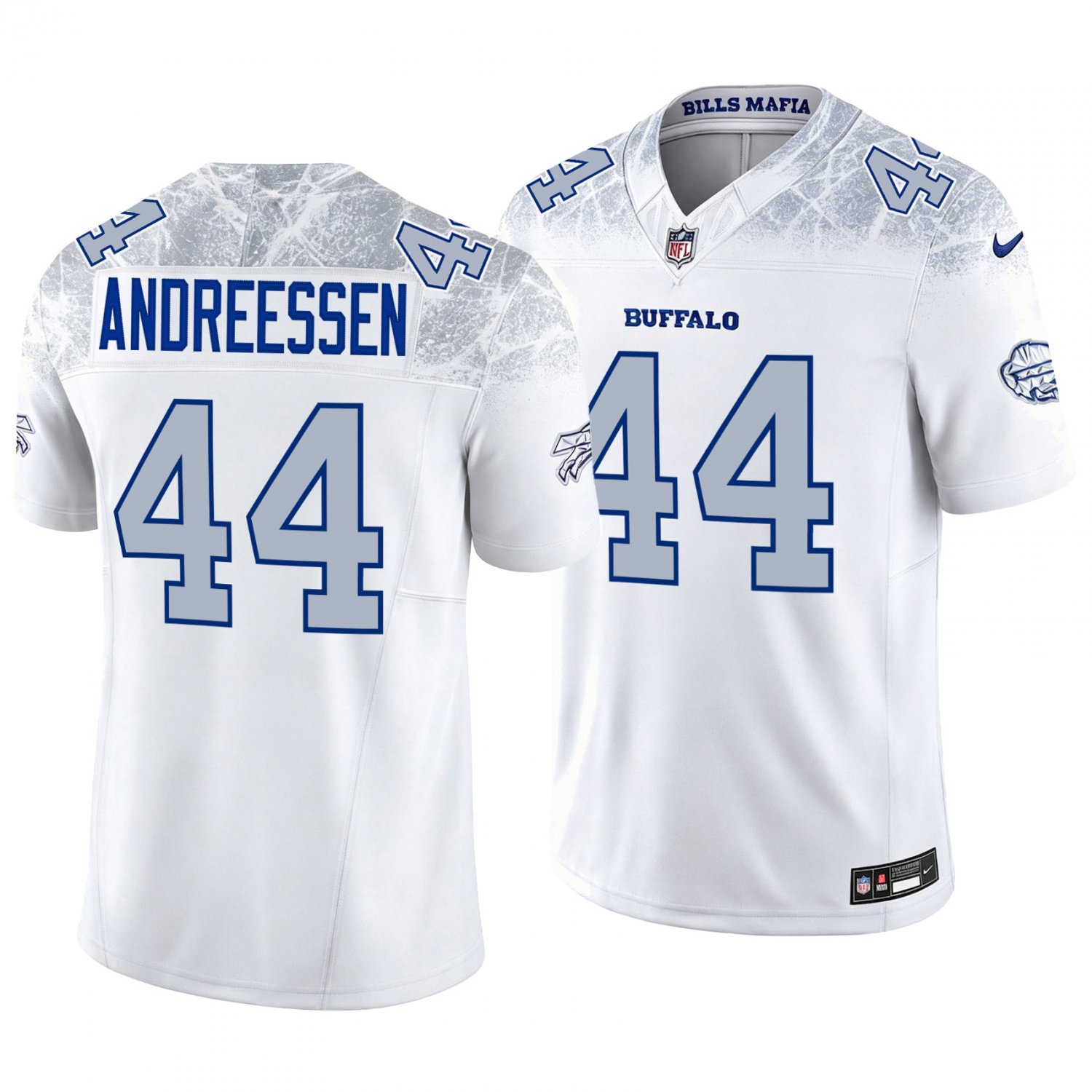 Buffalo Bills #44 Joe Andreessen White Men's&Youth Jersey